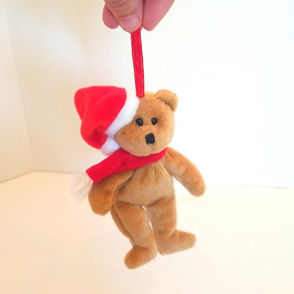 Ty Vintage Beanie Holiday Teddy Plush Hanging Ornament - Picture 2 of 7